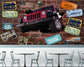 Broken wall jeep 3D car mural - view 4