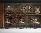 Wooden wheels and crafts restaurant wallpaper - view 4