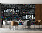3D alphabets pattern wallpaper - view 3