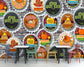 Wine Bottle Cap Hook Cafe And Restaurant Wallpaper