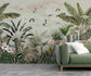 Tropical forest and birds botanical wallpaper - view 2