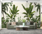 Banana leaf tropical botanical wallpaper - view 2