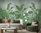 Green big leaf and tree banana leaf wallpaper - view 4
