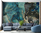 Blue marble ink abstract wallpaper - view 4