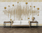 3D golden music pattern wallpaper - view 5