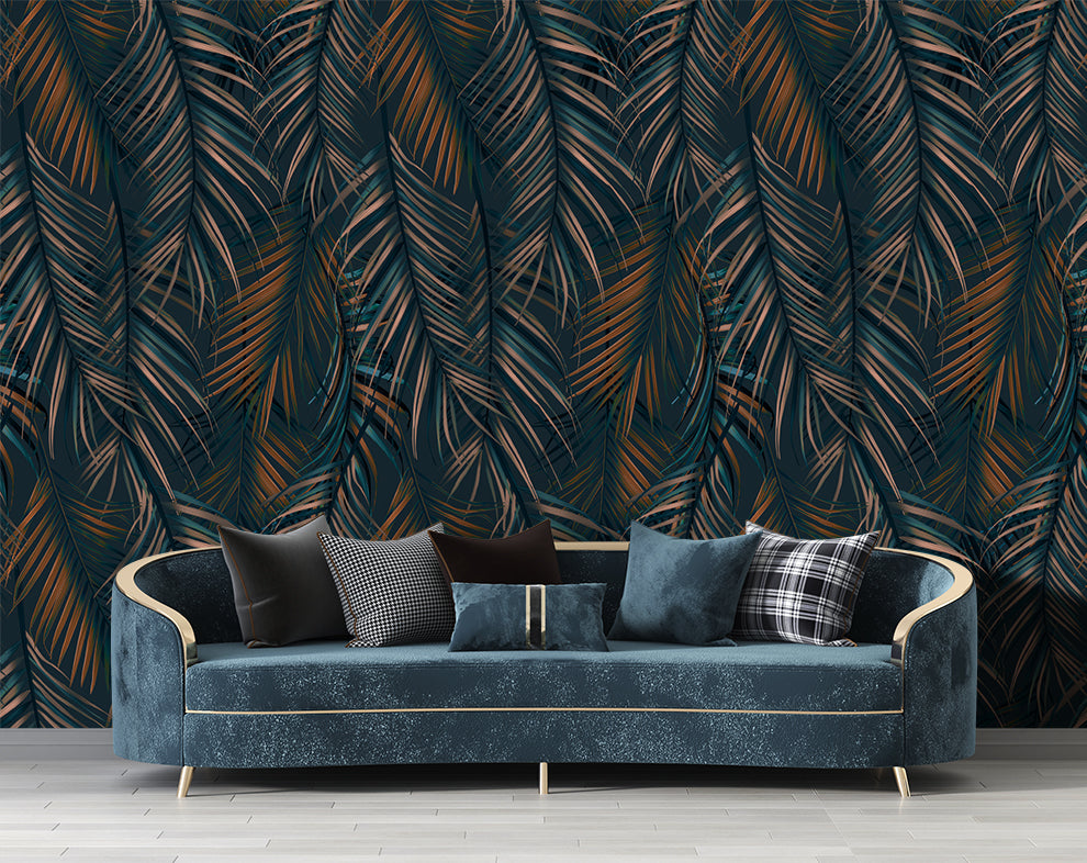 Luxury Palm Leaves Wallpaper Roll
