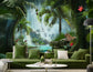 Jungle beach lagoon cheetah wallpaper - view 7