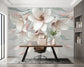 3D pink and white flowers wallpaper - view 6