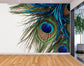 Green blue peacock feather wallpaper - view 8