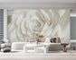 3D White And Pink Rose Wallpaper For Bed Room