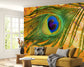 Golden peacock feather wallpaper - view 6
