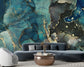 Blue marble ink abstract wallpaper - view 5
