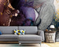 Purple and grey marble pattern wallpaper - view 6