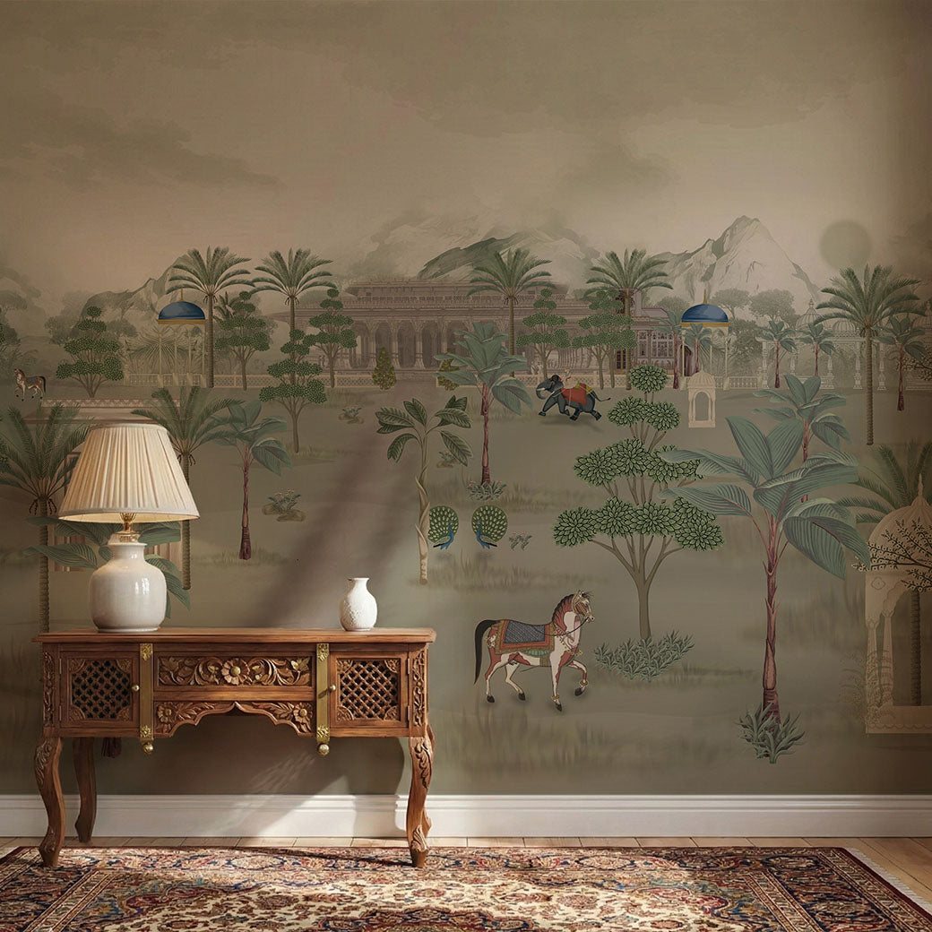 Raj Mahal Serenity Classical Indian Wall Mural