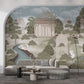 Living Room - Rajsi Udyan – Indian Royal Garden Wall Mural Wallpaper, Custom Size