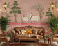 Living Room - Shubh Gau Vatika – Indian Pichwai Cow Wall Mural Wallpaper, Custom Size