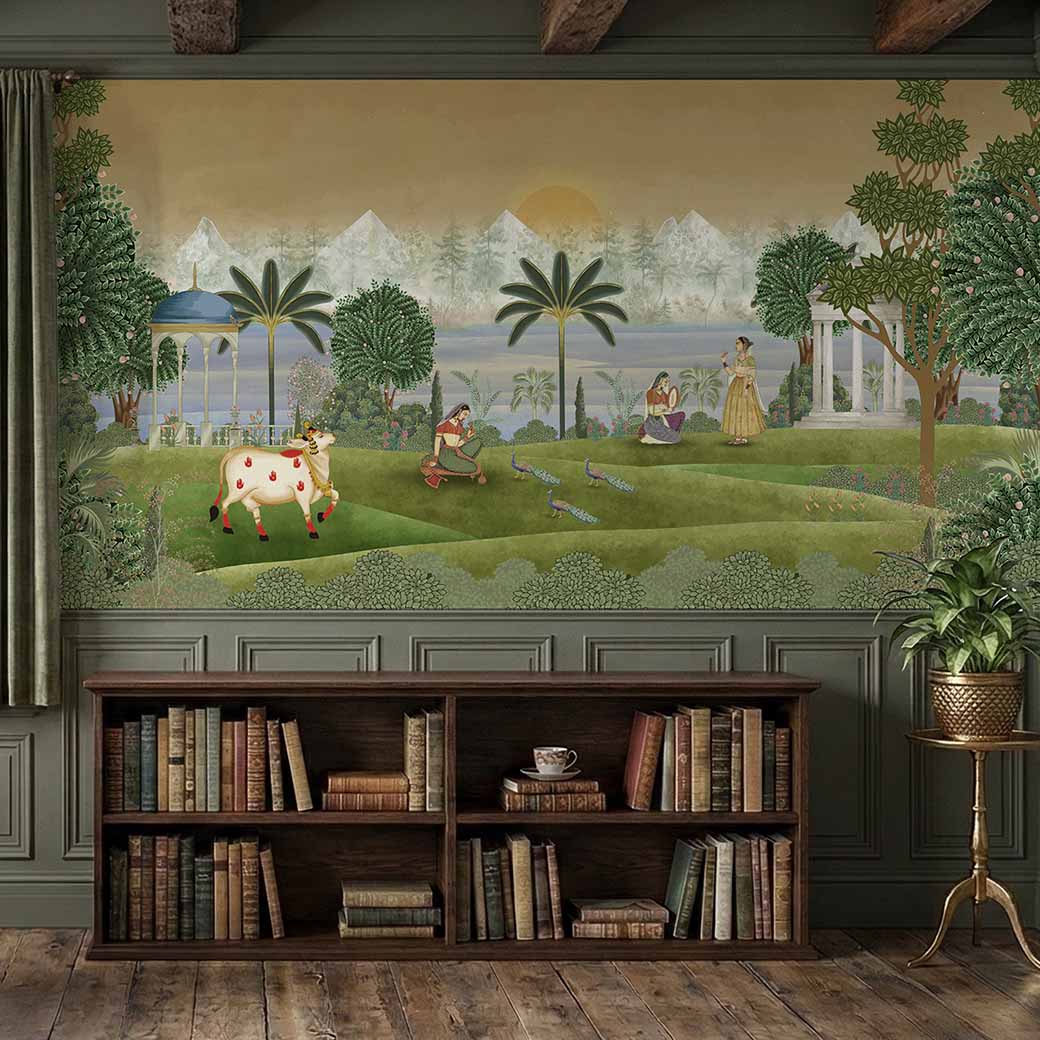 Haveli Layers – Vintage India Wallpaper