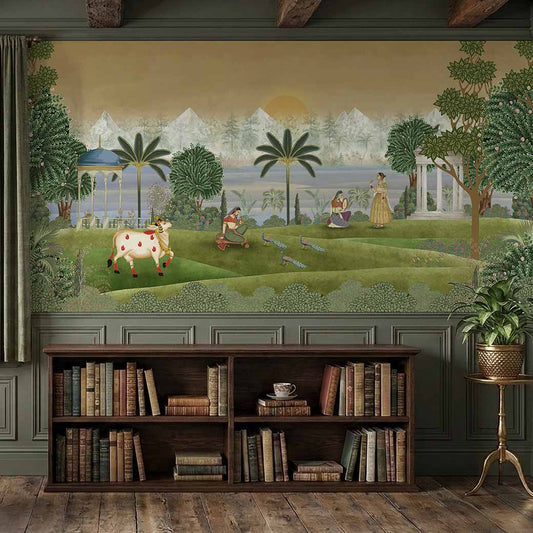 Haveli Layers – Vintage India Wallpaper