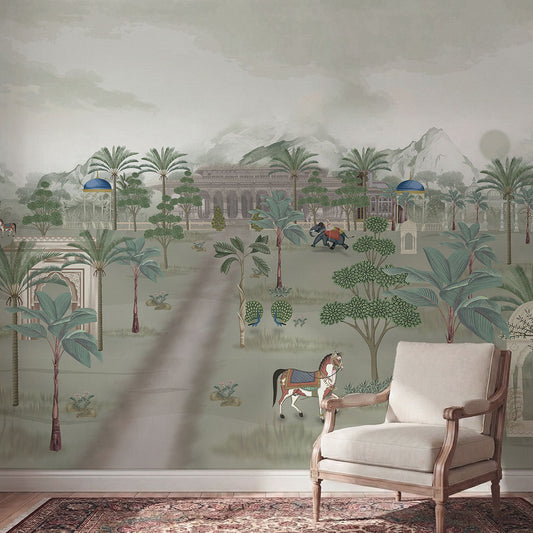 Raj Mahal Serenity Classical Indian Wall Mural