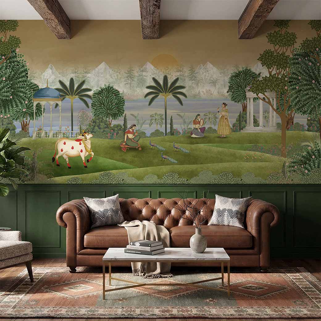 Haveli Layers – Vintage India Wallpaper