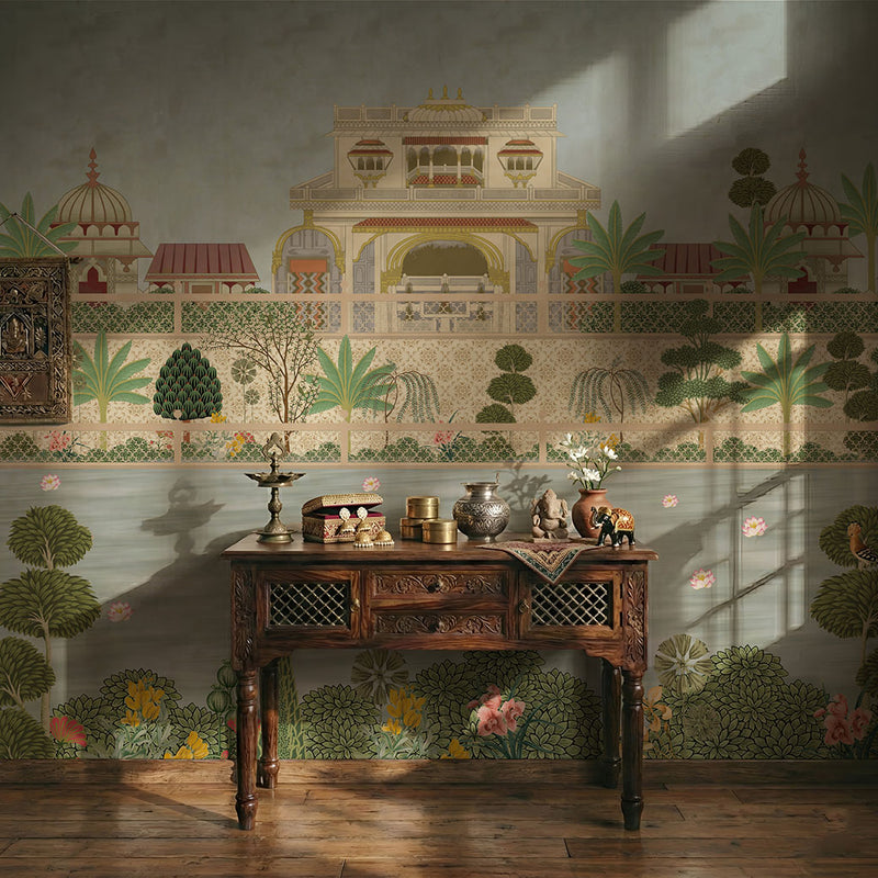 Sarovar classic Indian wall mural - view 2