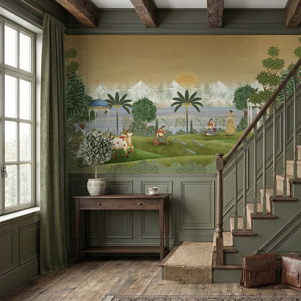 Haveli Layers – Vintage India Wallpaper