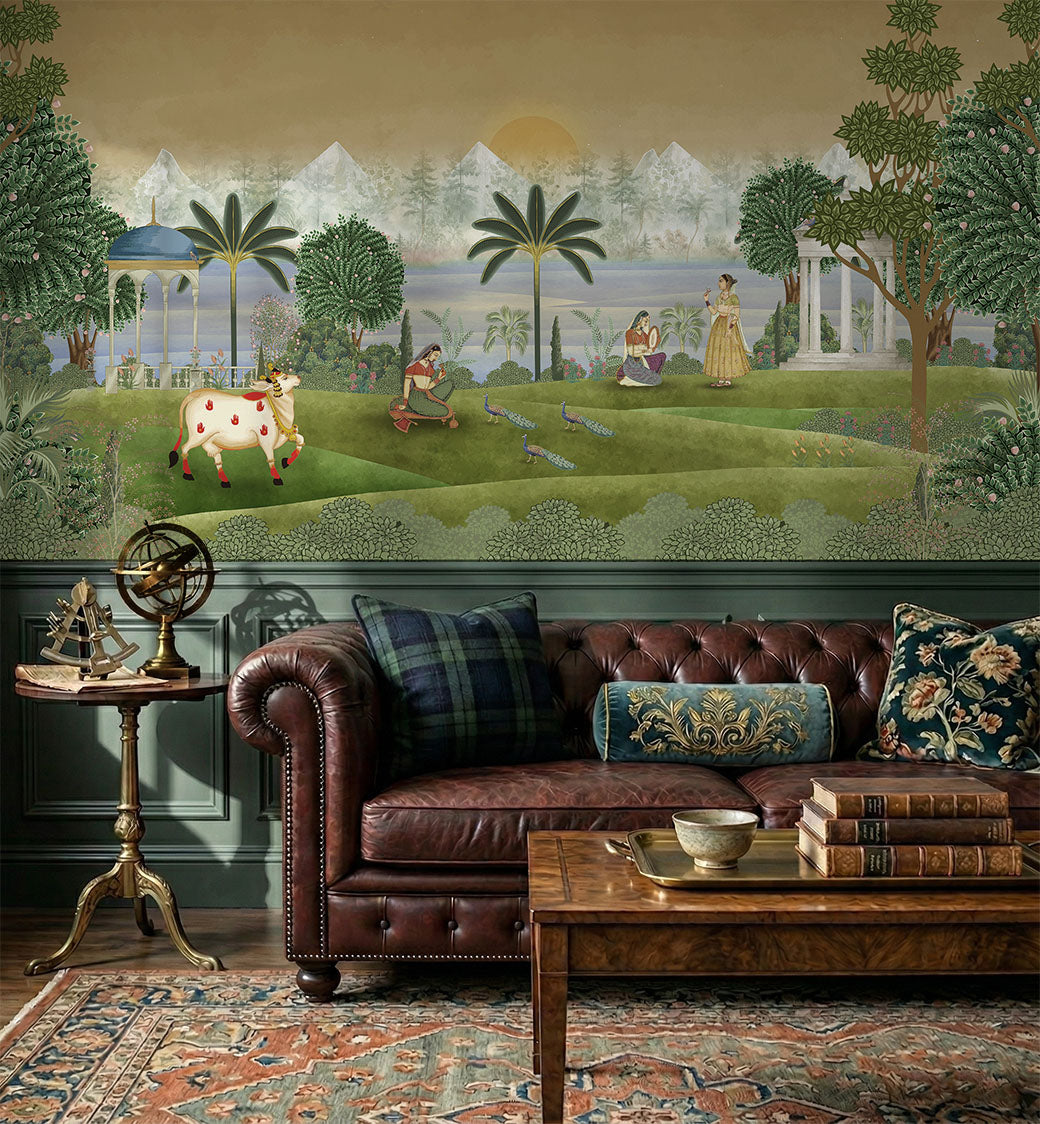 Haveli Layers – Vintage India Wallpaper