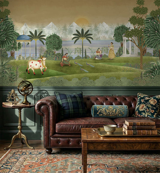 Haveli Layers – Vintage India Wallpaper
