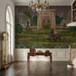 Living Room - Palace Gate Garden – Indian Miniature Art Wall Mural Wallpaper, Custom Size