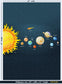 Solar system 3D wallpaper for kids room - view 12