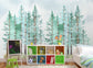 Watercolour pine tree wallpaper - view 2