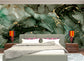 Green and gold fluid marble wallpaper - view 4