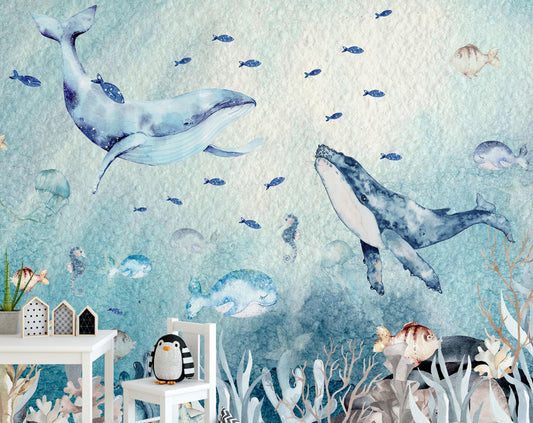 Underwater life wallpaper, Fishes and marine life wallpaper