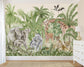 Kids Room - Watercolor Forest Animals Jungle Safari Wallpaper
