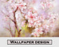 Cherry blossom floral painting wallpaper - view 4