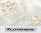 Jewelry look flower and lace wallpaper - view 5