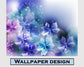 Blue flowers abstract wallpaper - view 4