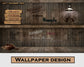 Retro brick wall coffee shop wallpaper - view 6