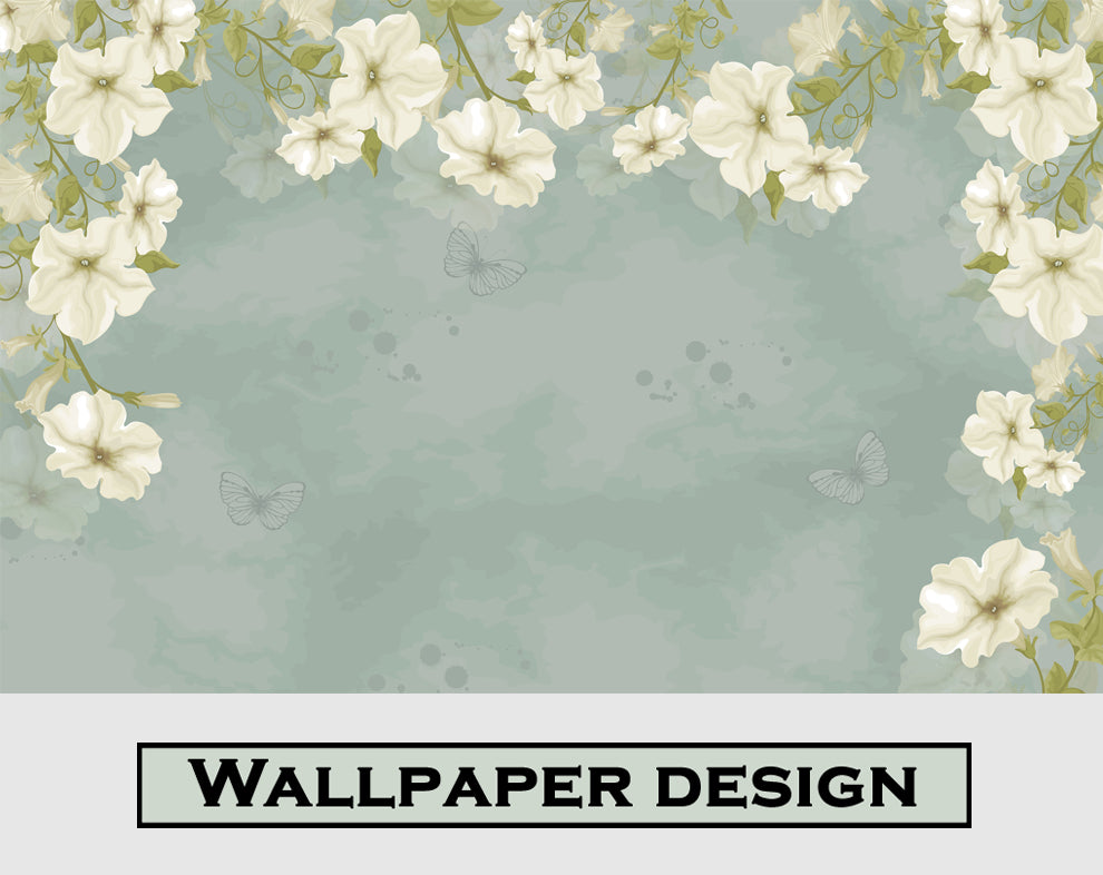 Orchid flower border background Wallpaper