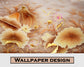 Beige big flowers vintage wallpaper - view 5