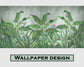 Green big leaf and tree banana leaf wallpaper - view 6