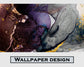 Purple and grey marble pattern wallpaper - view 7