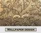 3D copper jungle animals wall mural - view 4