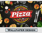 Pizza shop blackboard wallpaper - view 6