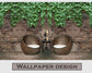 3D hanging leaves and chairs wall mural - view 6