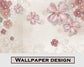 Peach flowers jewelry pattern wallpaper - view 5