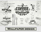 Coffee shop wallpaper for cafe and restaurant wall - view 6