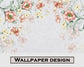 Peach Flowers Custom Retro Wallpaper