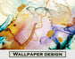 Marble Art Painting Wallpaper | Customized Wallpaper
