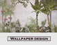 Palm and banana tree botanical wallpaper - view 7